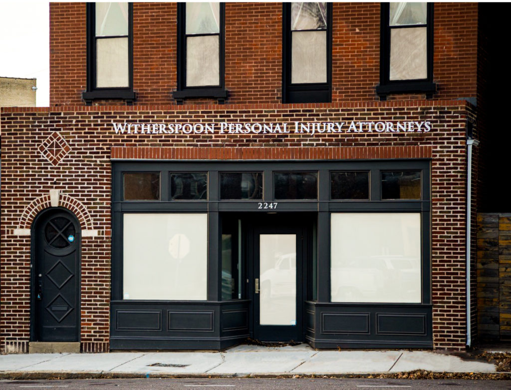 An eterior picture of the Witherspoon Law Groups offices